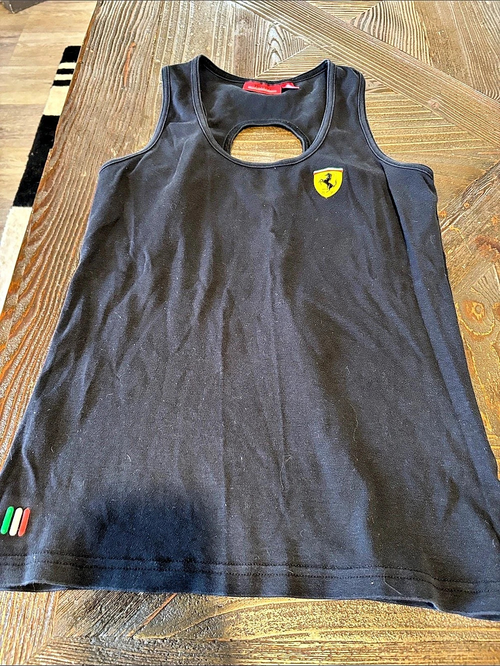 Ferrari Tank Top Black Size Medium